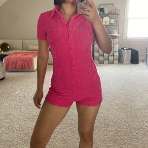 Pink mini romper. Xs